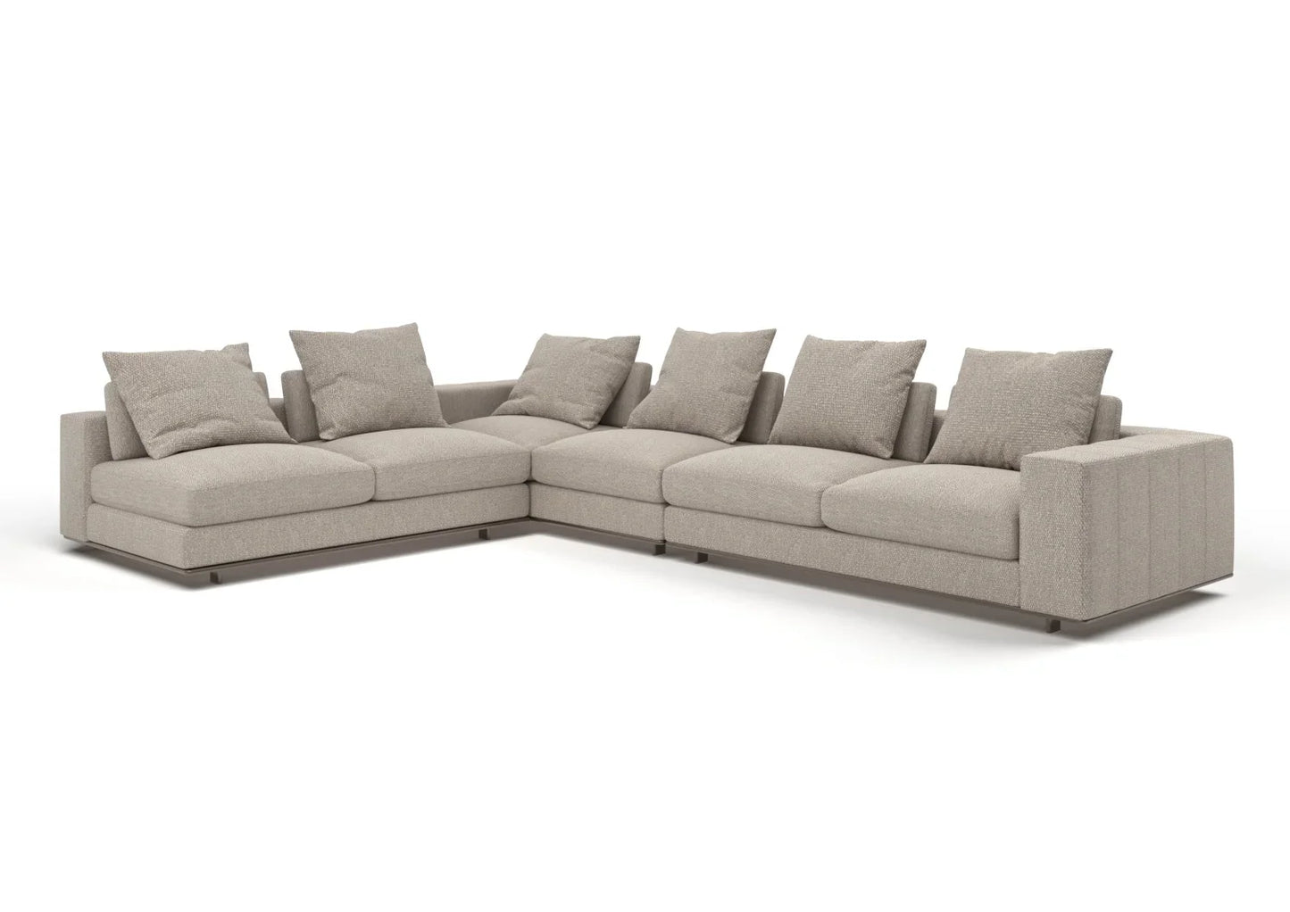 Kai 5-Seater Fabric L-Shaped Sofa