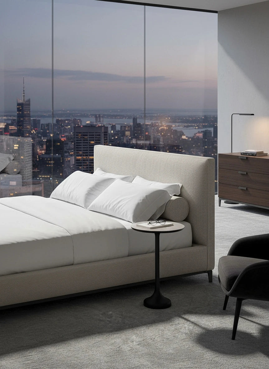 Chester Fabric Bed with Padded Headboard
