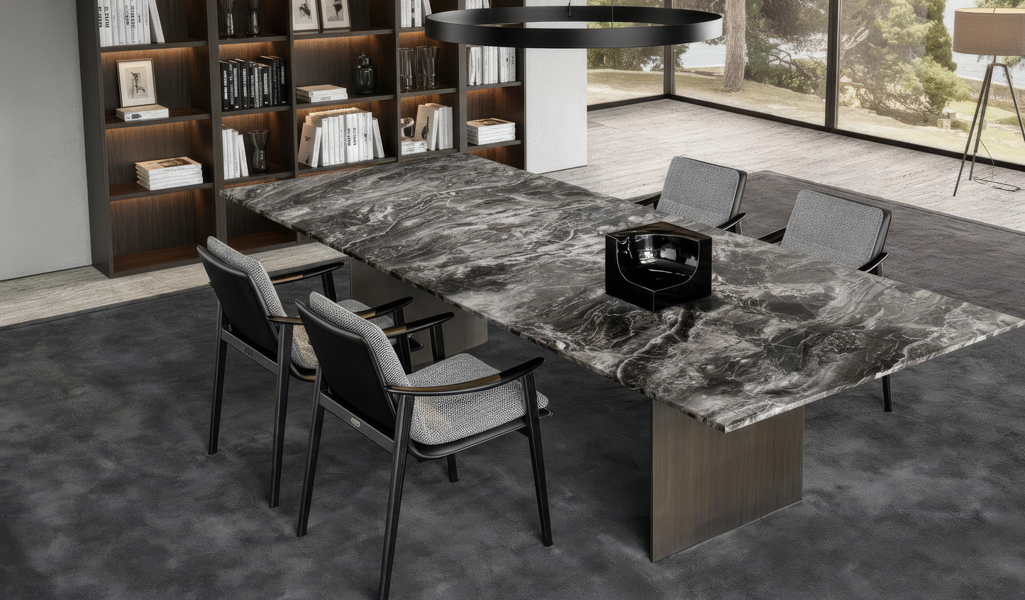 Bhyramir 10-Seater Marble Dining Table