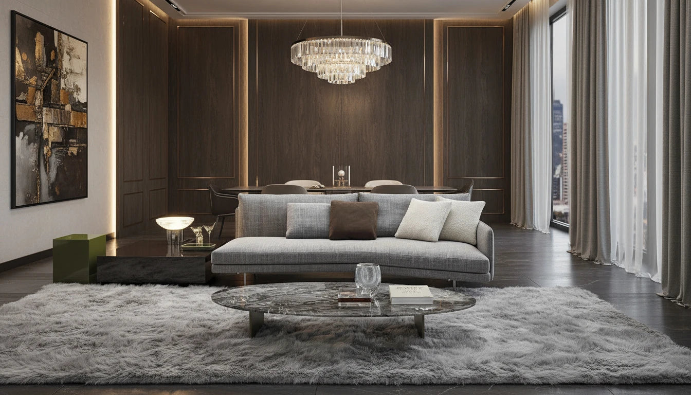 Argus Marble Oval Coffee Table