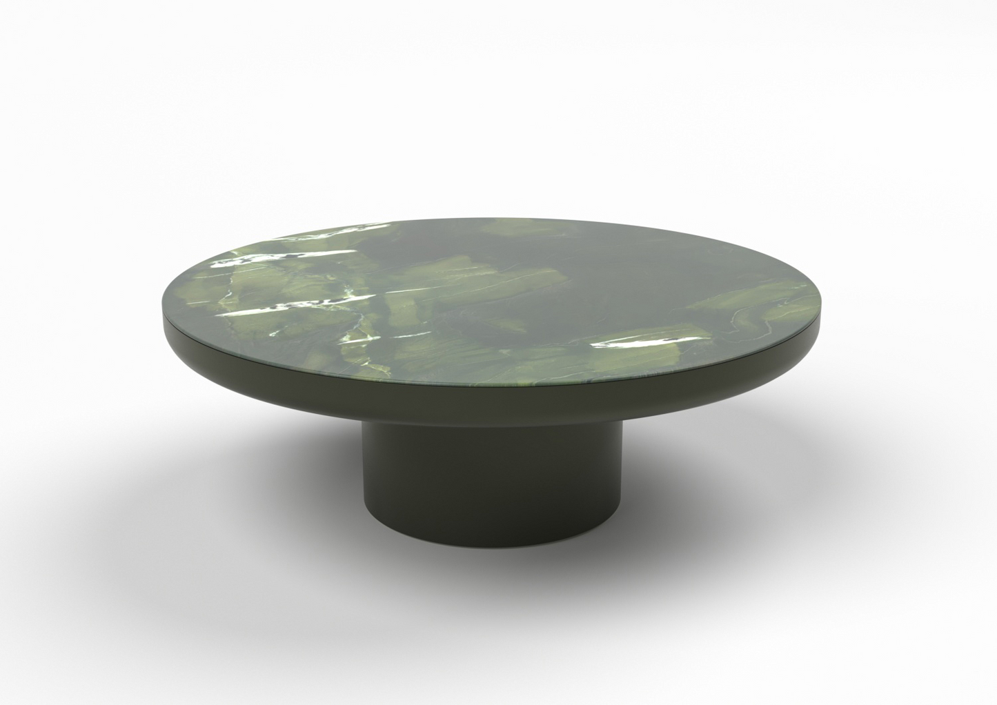Ash Marble 120cm Round Coffee Table