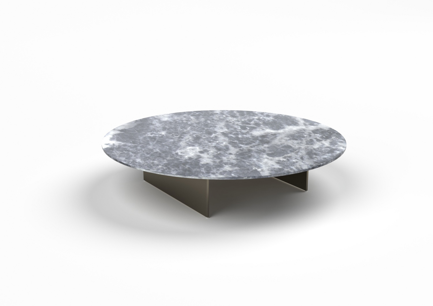 Albus Marble 100cm Round Coffee Table