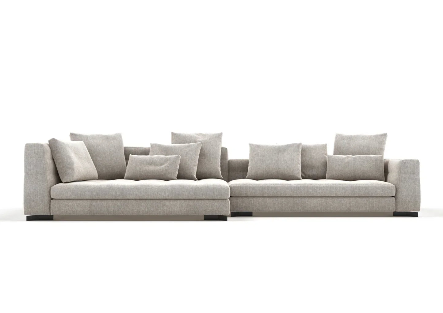 Glen 3-Seater Fabric Sofa with Left Chaise