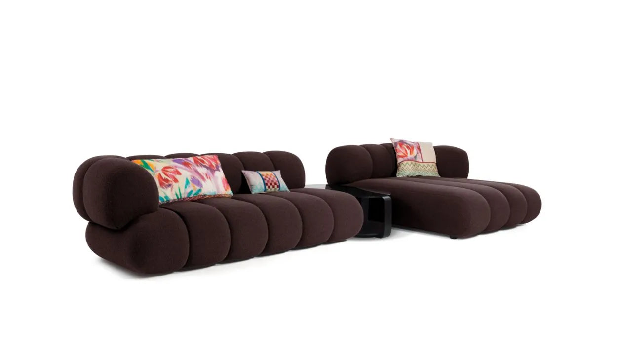 Osiris 3-Seater Fabric Modular Sofa with Right Chaise