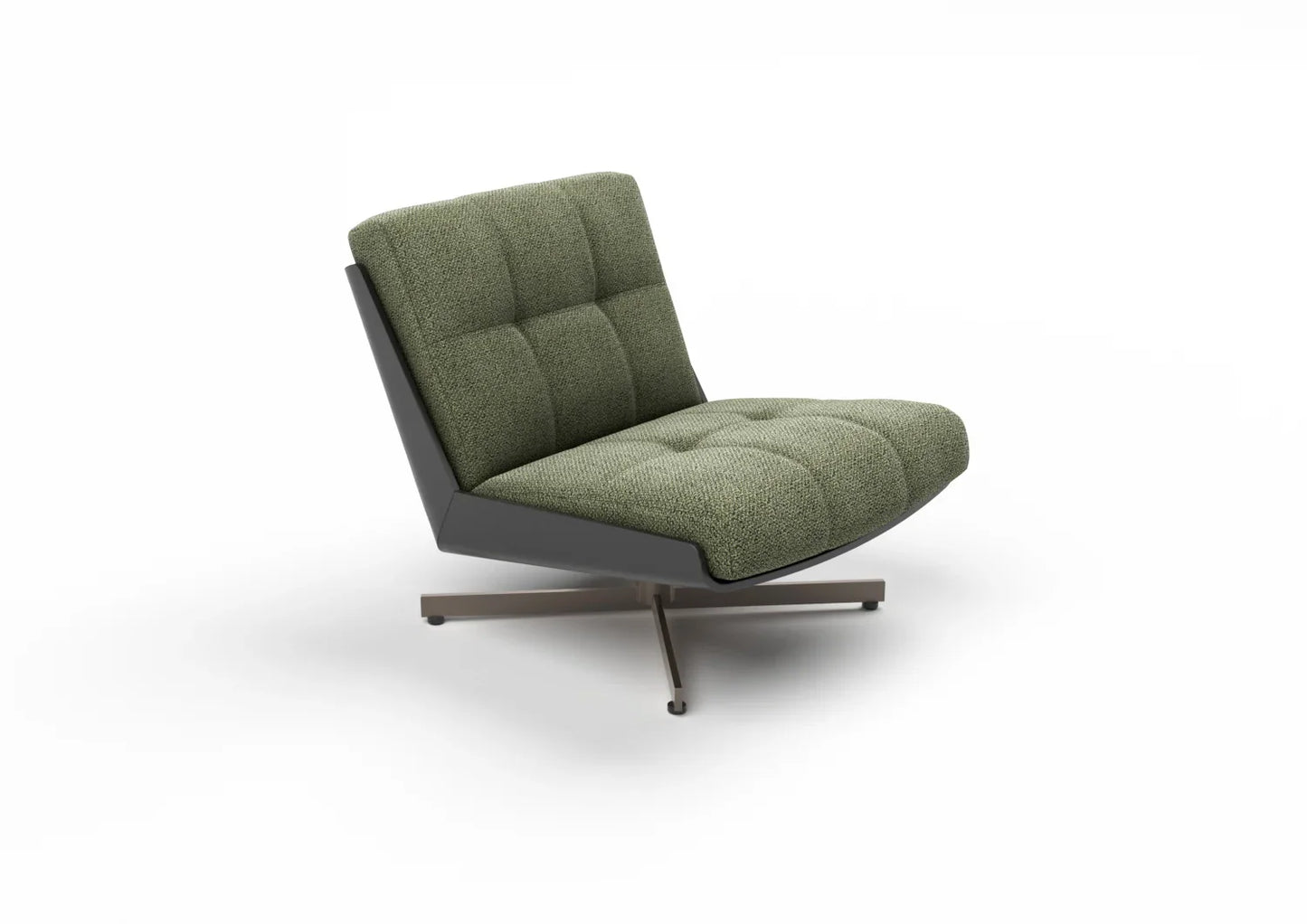 Vivienne Fabric Swivel Chair with Cross Base