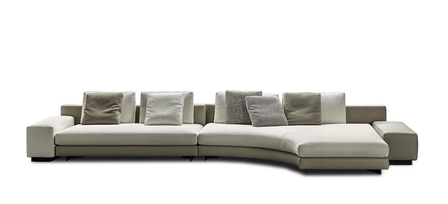 Tace 4-Seater Fabric Modular Sofa with Chaise