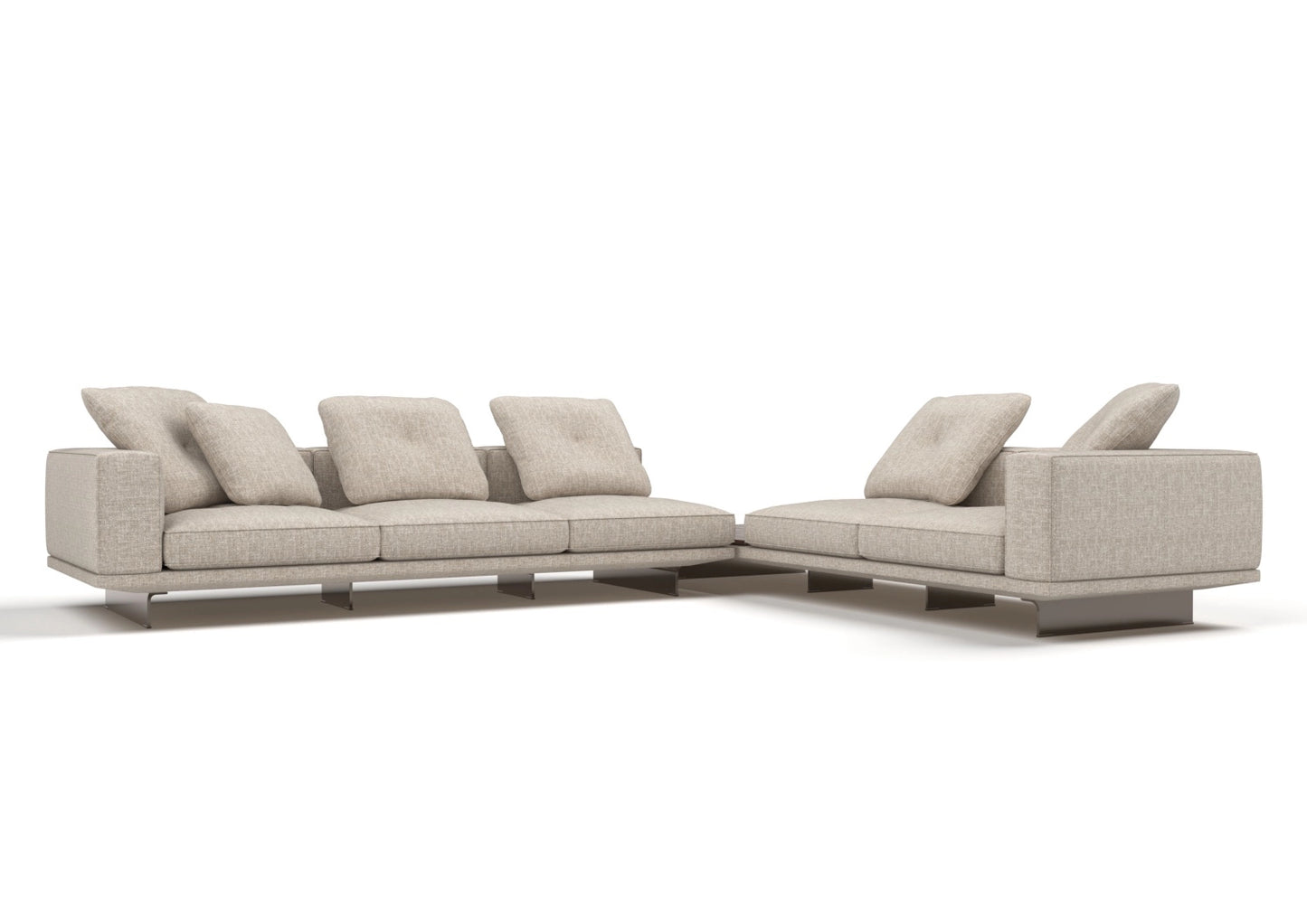 Bronx 5-Seater Fabric Corner Sofa Set