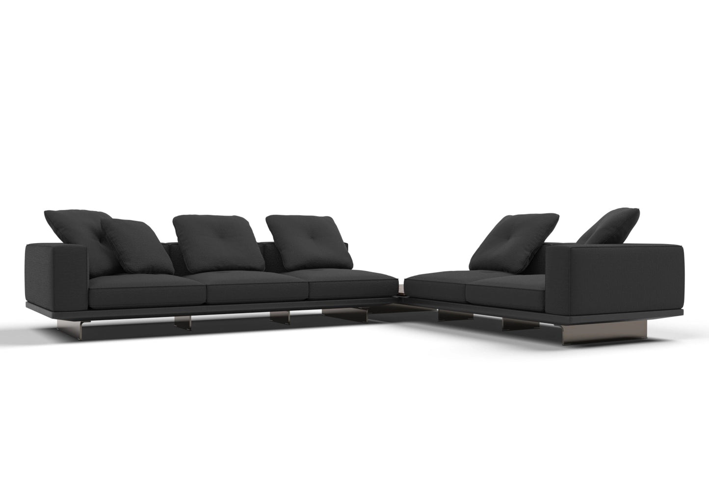 Bronx 5-Seater Fabric Corner Sofa Set
