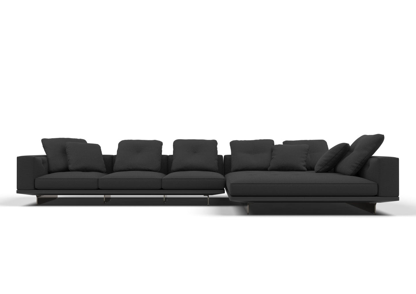 Eder 4-Seater Fabric Modular sofa with Chaise