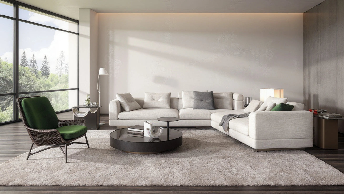 Sawyer 6-Seater Fabric Modular L-Shaped Sofa