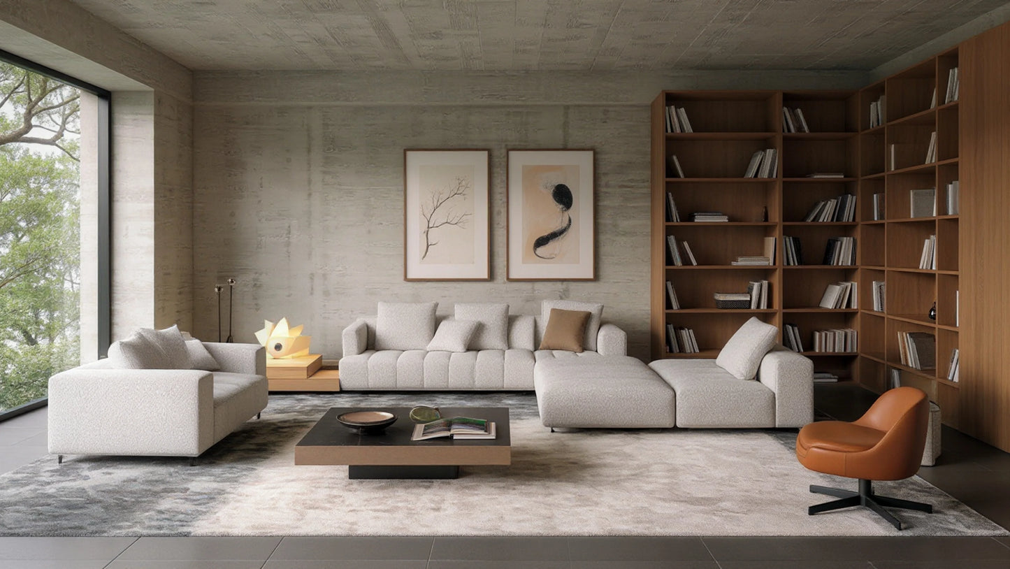 Kingsley 3-Seater Fabric Modular Sofa