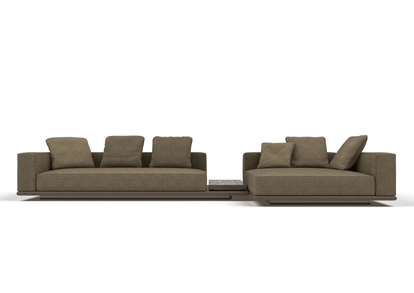 Dante 3-Seater Fabric Modular Sofa with Console Table