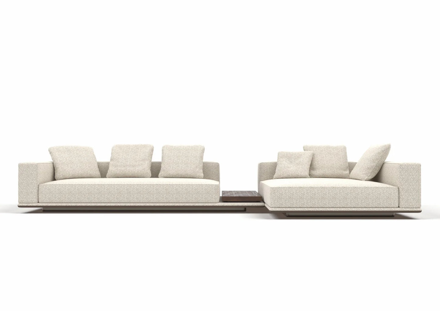 Dante 3-Seater Fabric Modular Sofa with Console Table