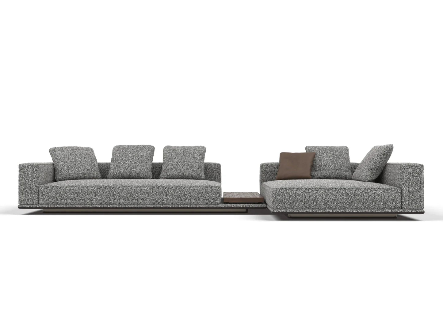 Dante 3-Seater Fabric Modular Sofa with Console Table