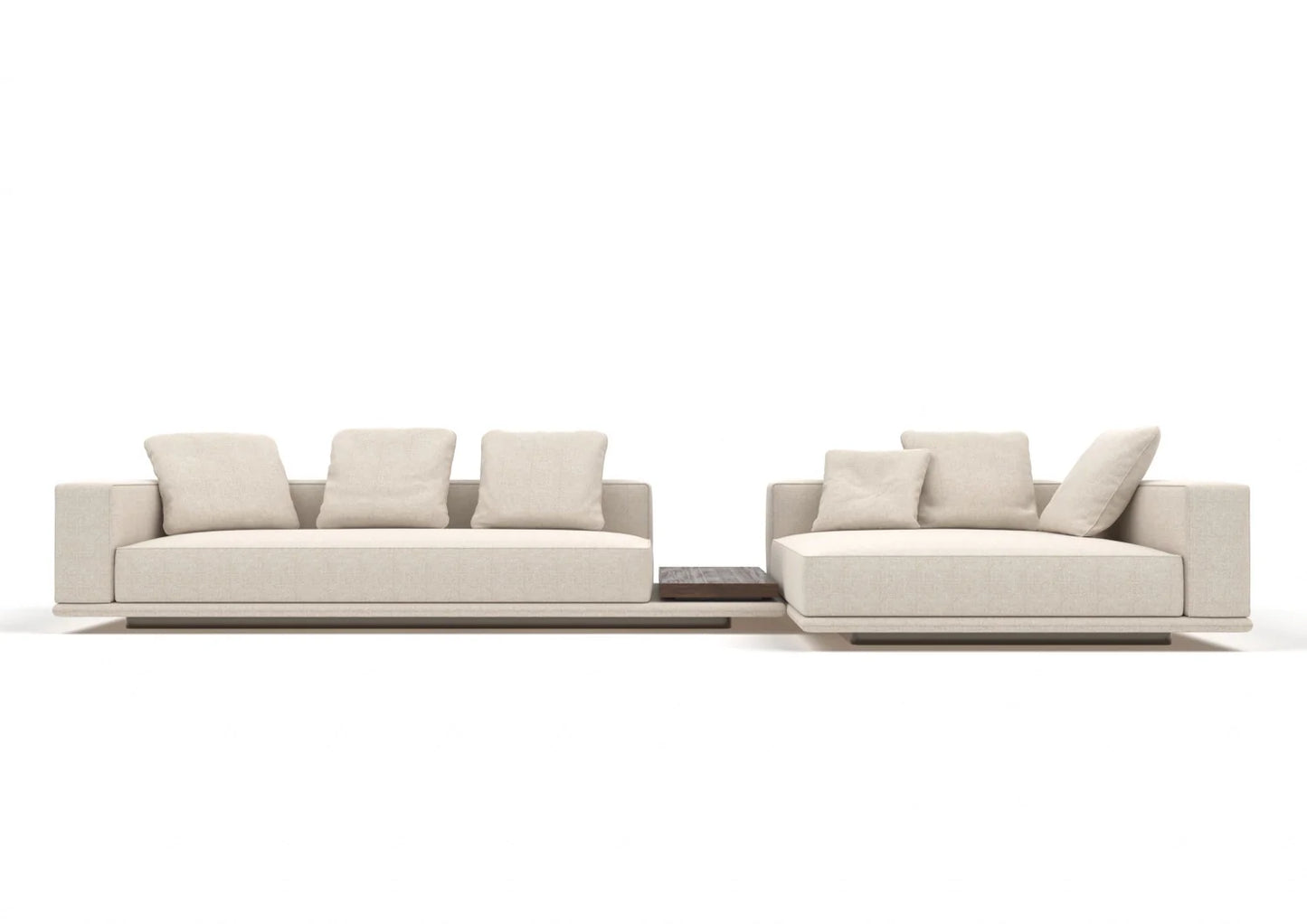 Dante 3-Seater Fabric Modular Sofa with Console Table