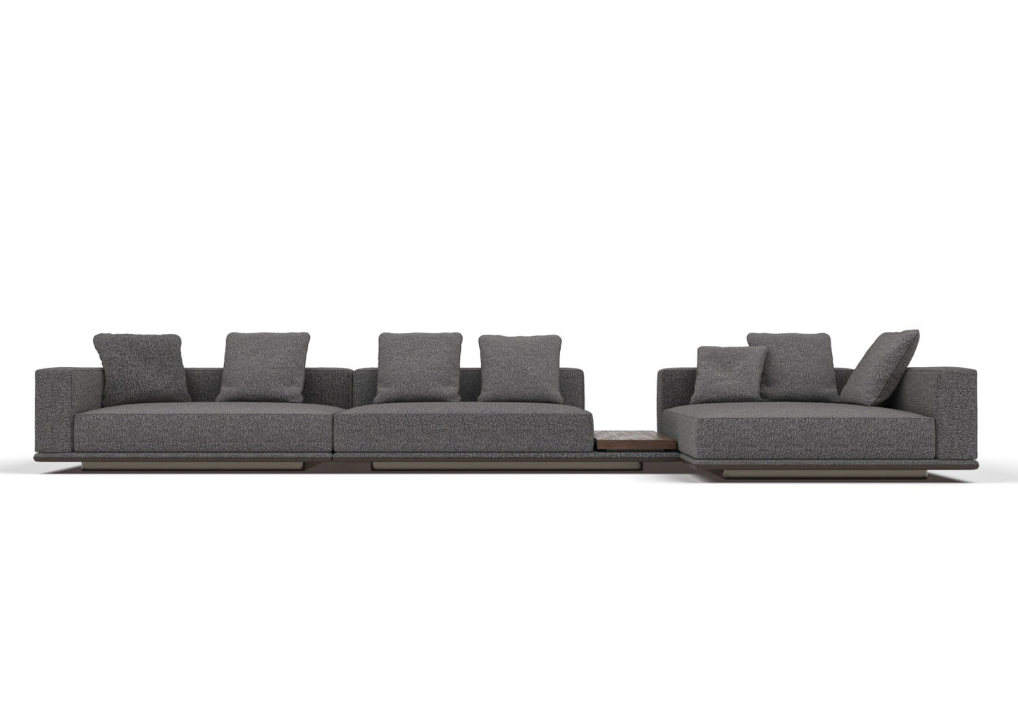Davidoff 5-Seater Fabric Modular Sofa with Console Table