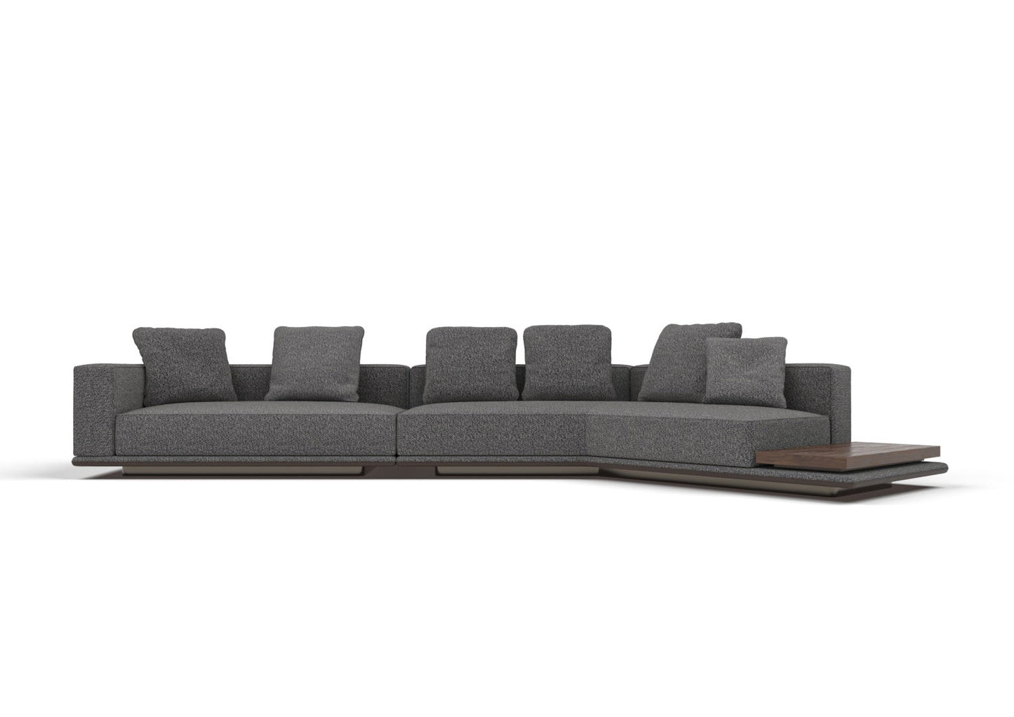 Dallas 6-Seater Fabric Curved Sectional Sofa