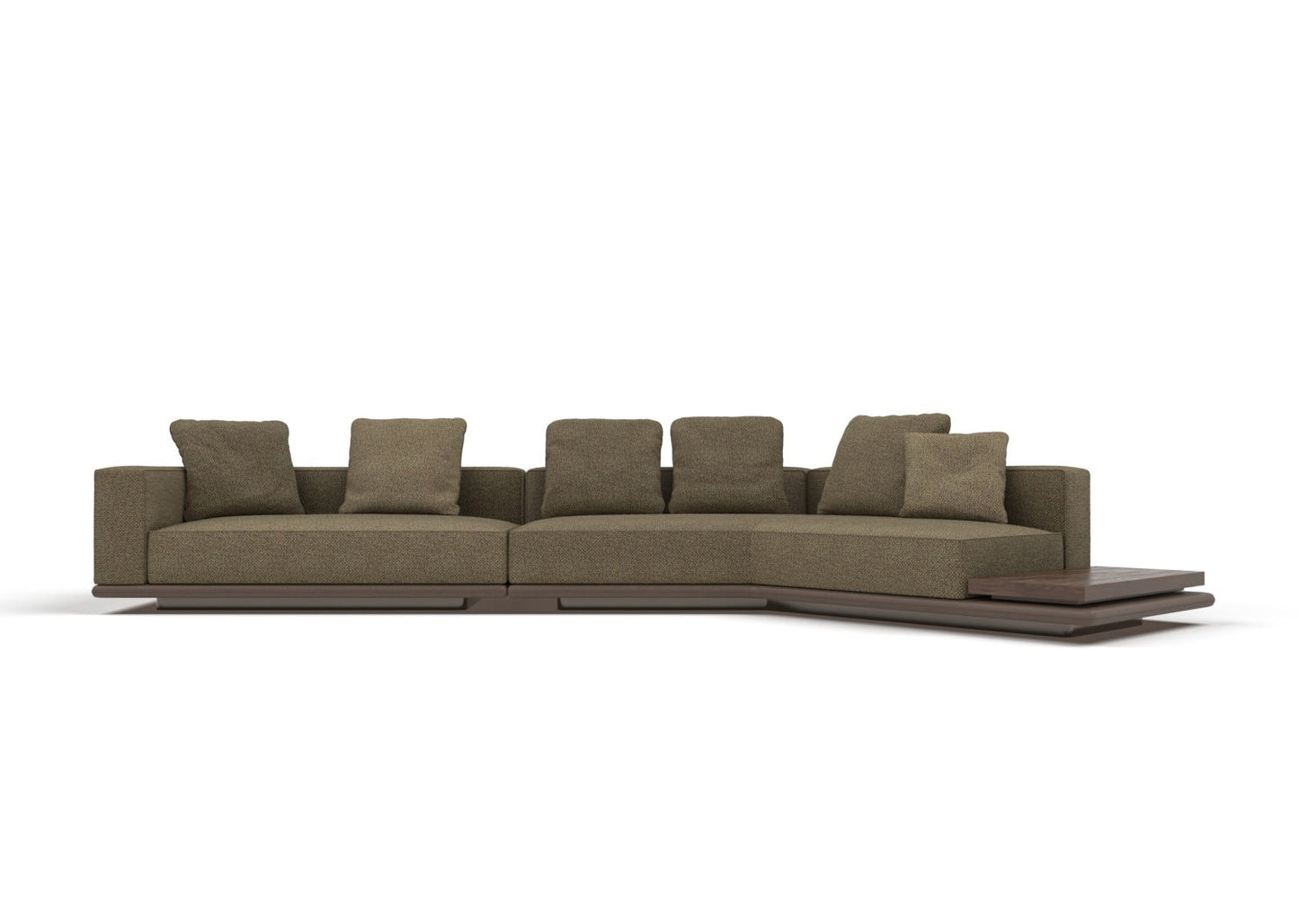 Dallas 6-Seater Fabric Curved Sectional Sofa
