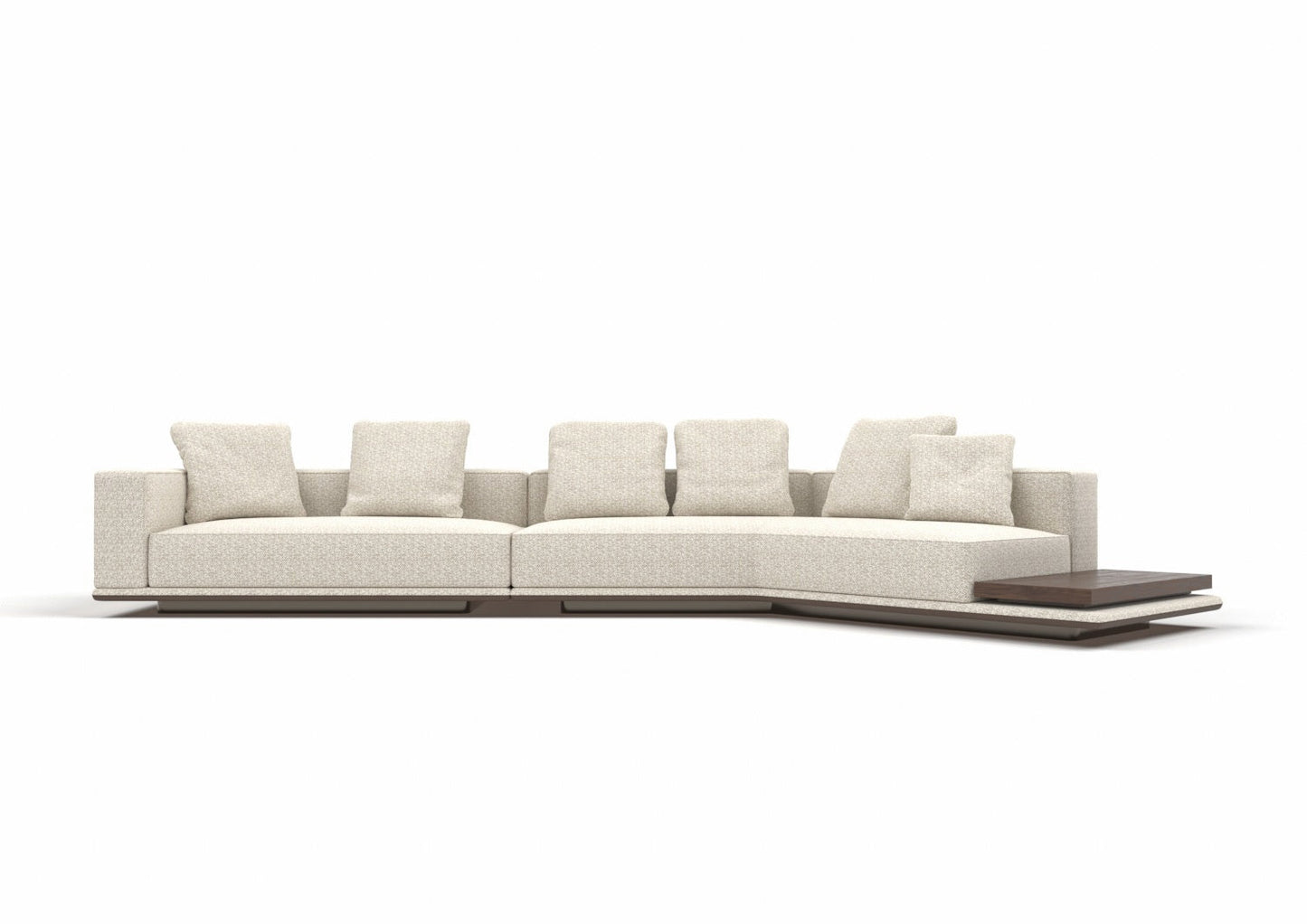 Dallas 6-Seater Fabric Curved Sectional Sofa