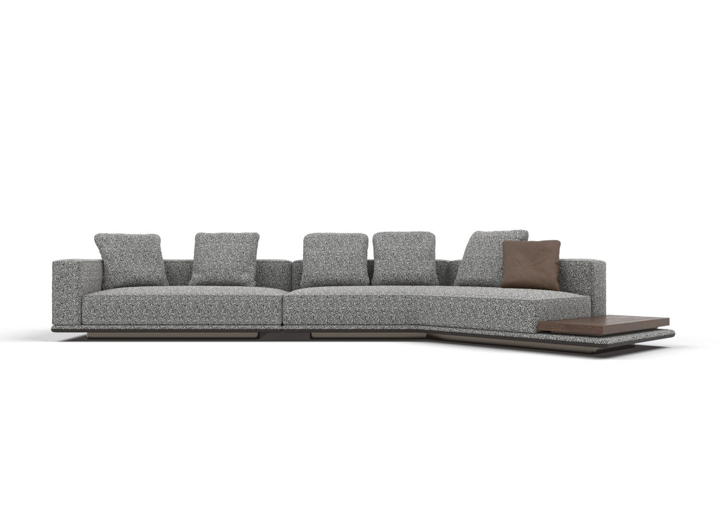Dallas 6-Seater Fabric Curved Sectional Sofa