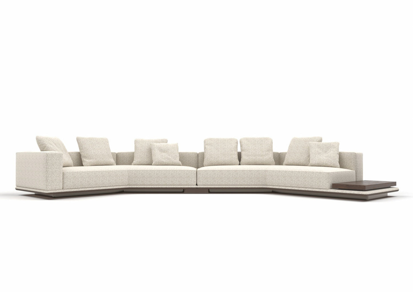 Digby 7-Seater Fabric Curved Sectional Sofa