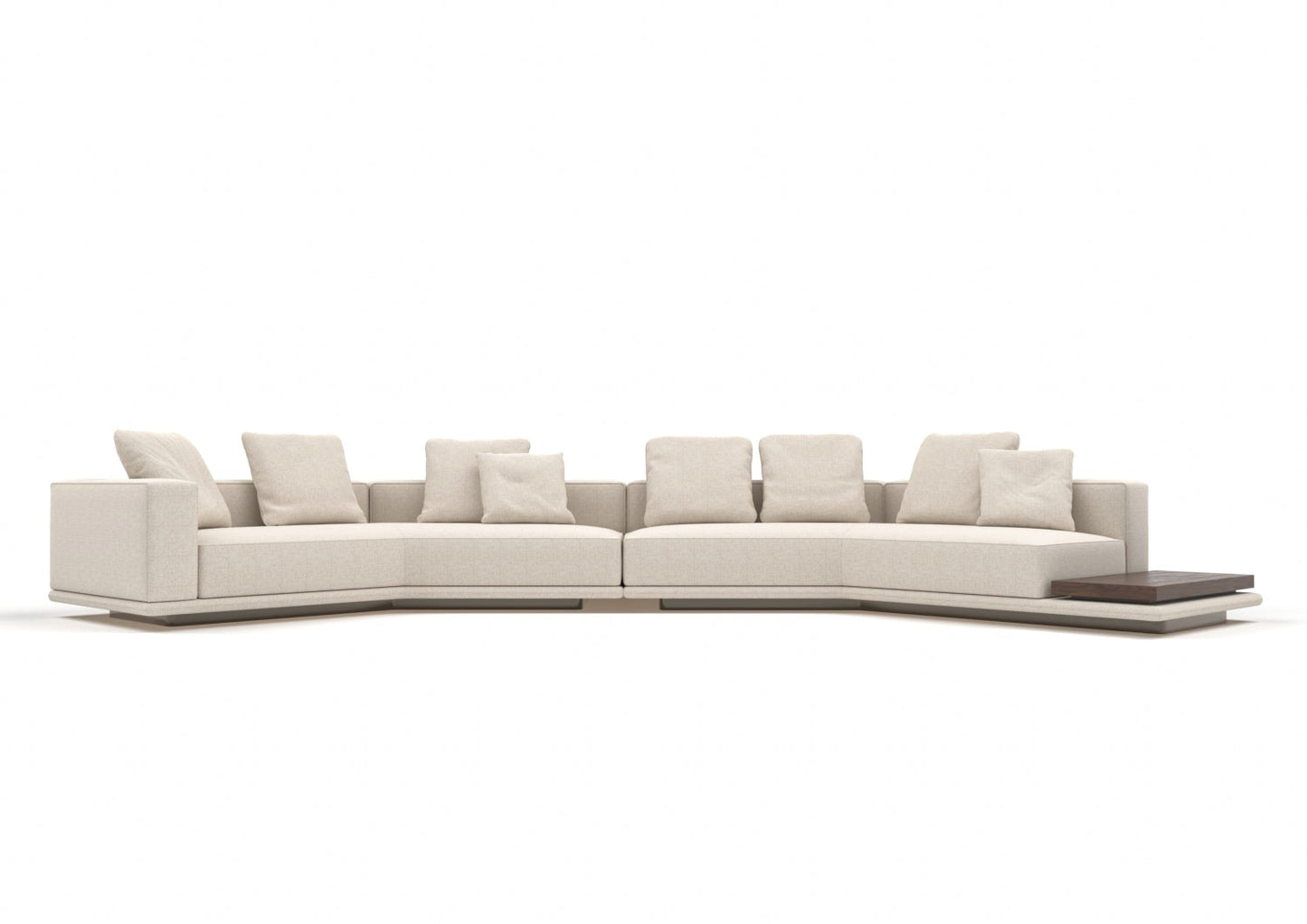 Digby 7-Seater Fabric Curved Sectional Sofa