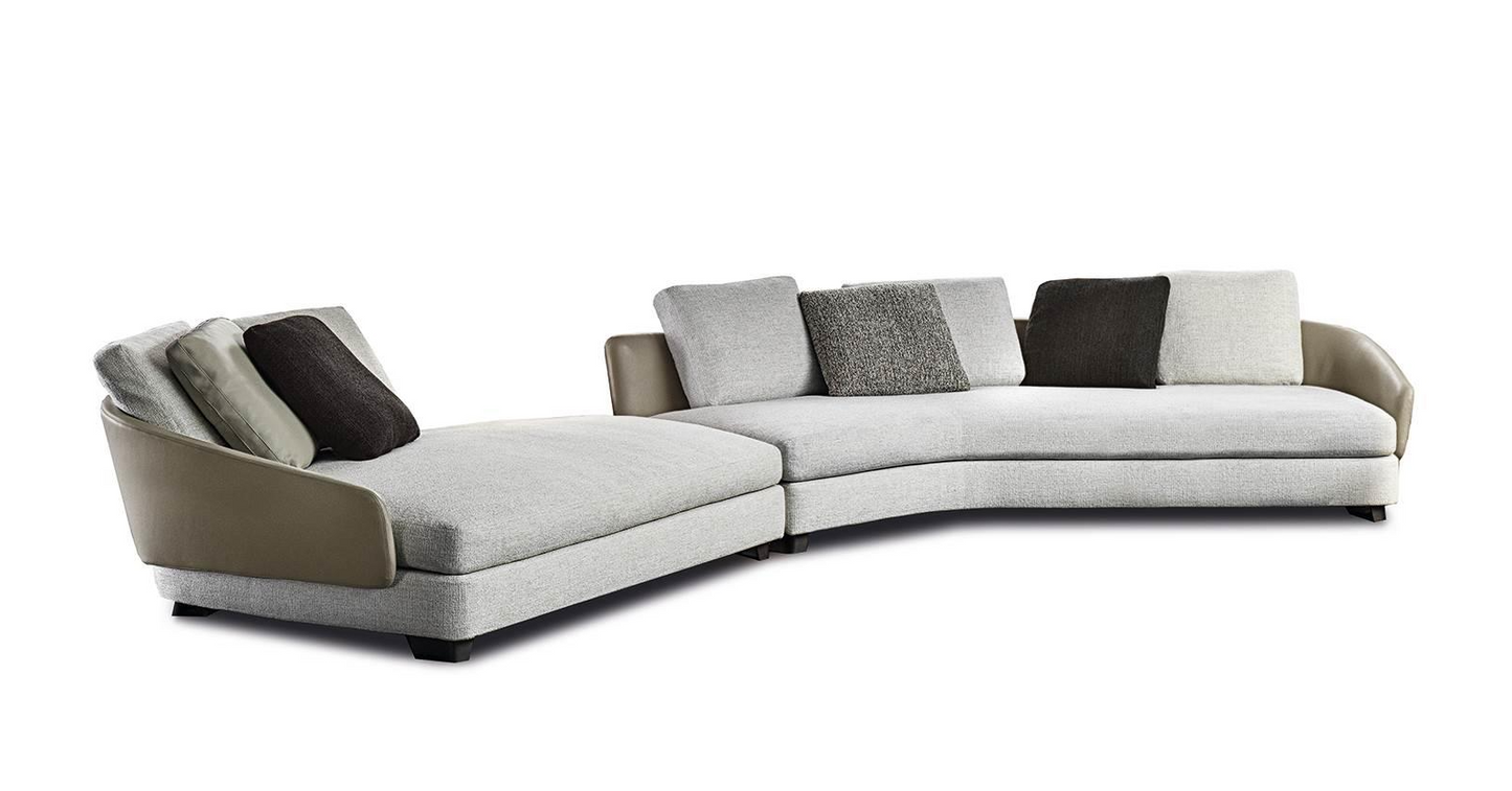 Nadie 5-Seater Fabric Modular Sofa with Chaise