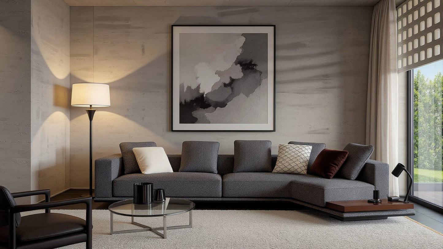 Digby 7-Seater Fabric Curved Sectional Sofa