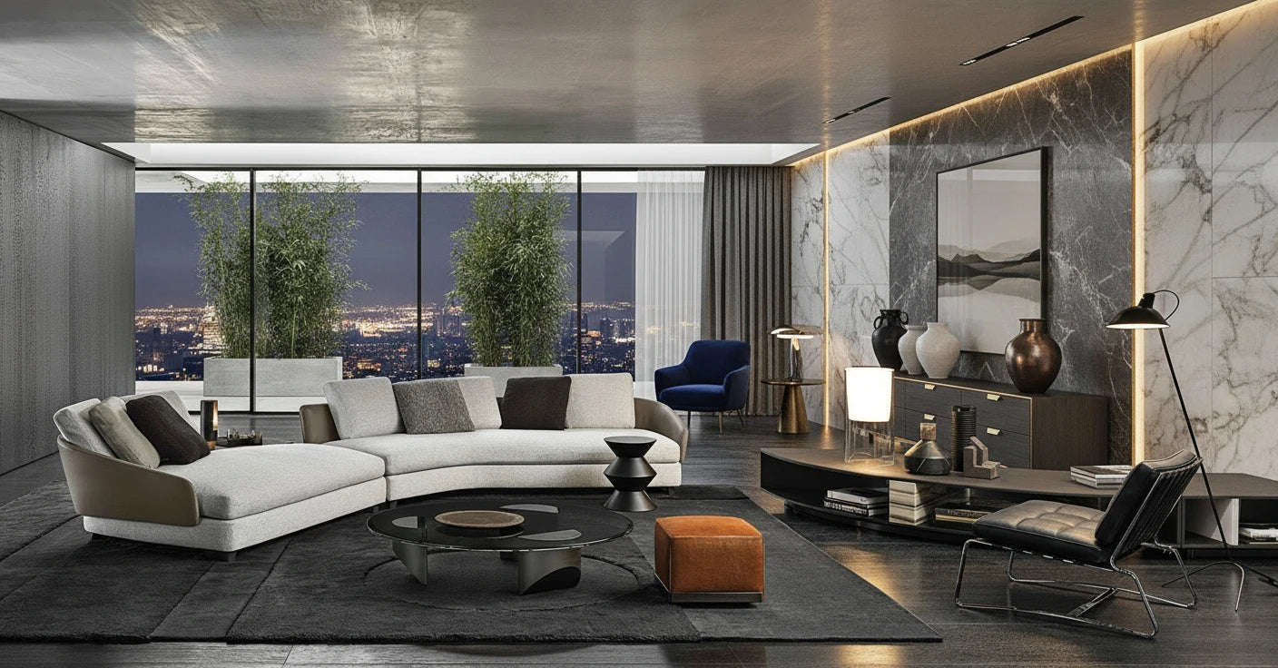 Nadie 5-Seater Fabric Modular Sofa with Chaise