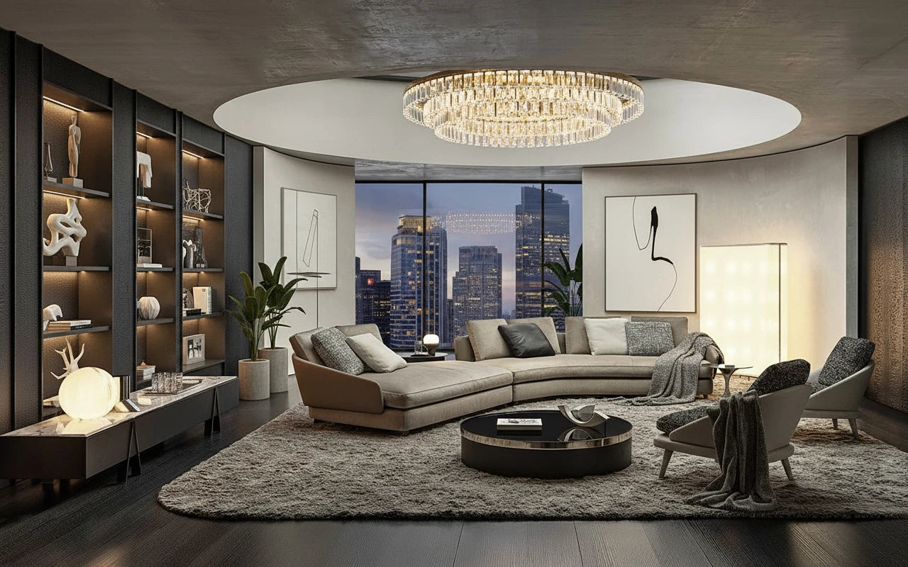 Nadie 5-Seater Fabric Modular Sofa with Chaise