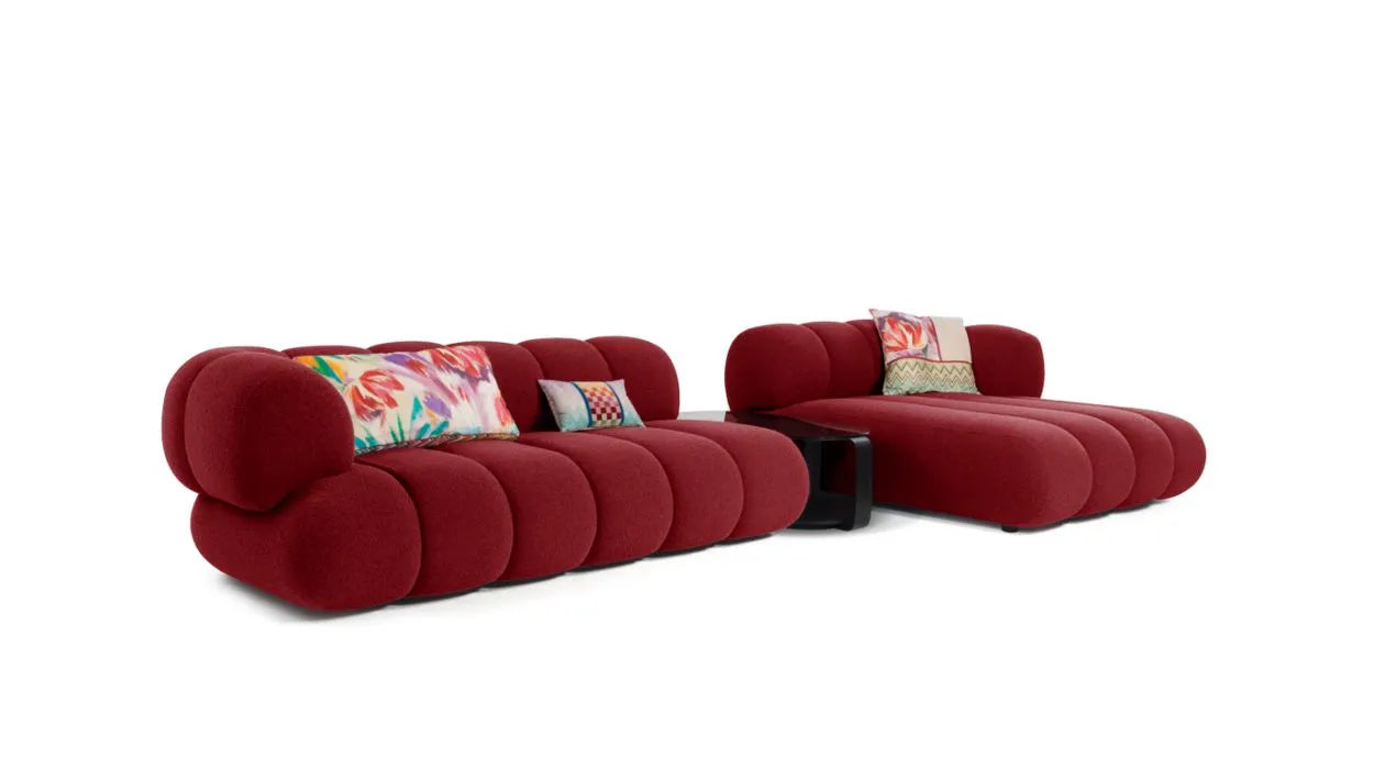 Osiris 3-Seater Fabric Modular Sofa with Right Chaise