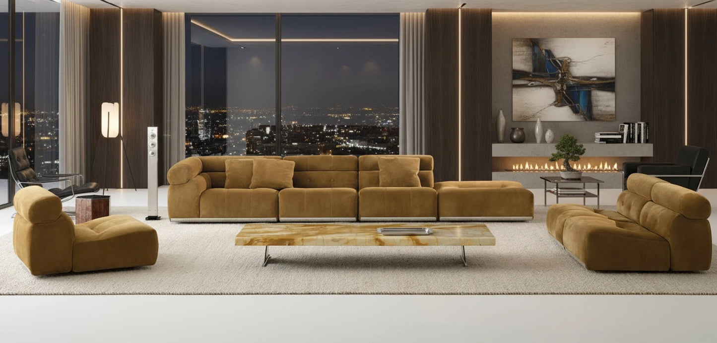 Sabin 4-Seater Fabric Modular Sofa