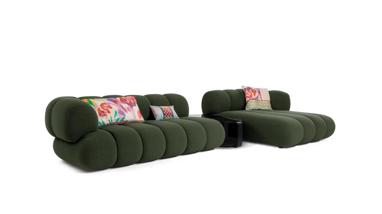 Osiris 3-Seater Fabric Modular Sofa with Right Chaise