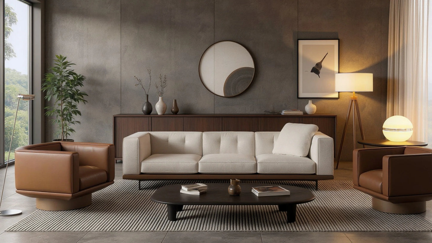 Flint 3-Seater Fabric Modular Sofa