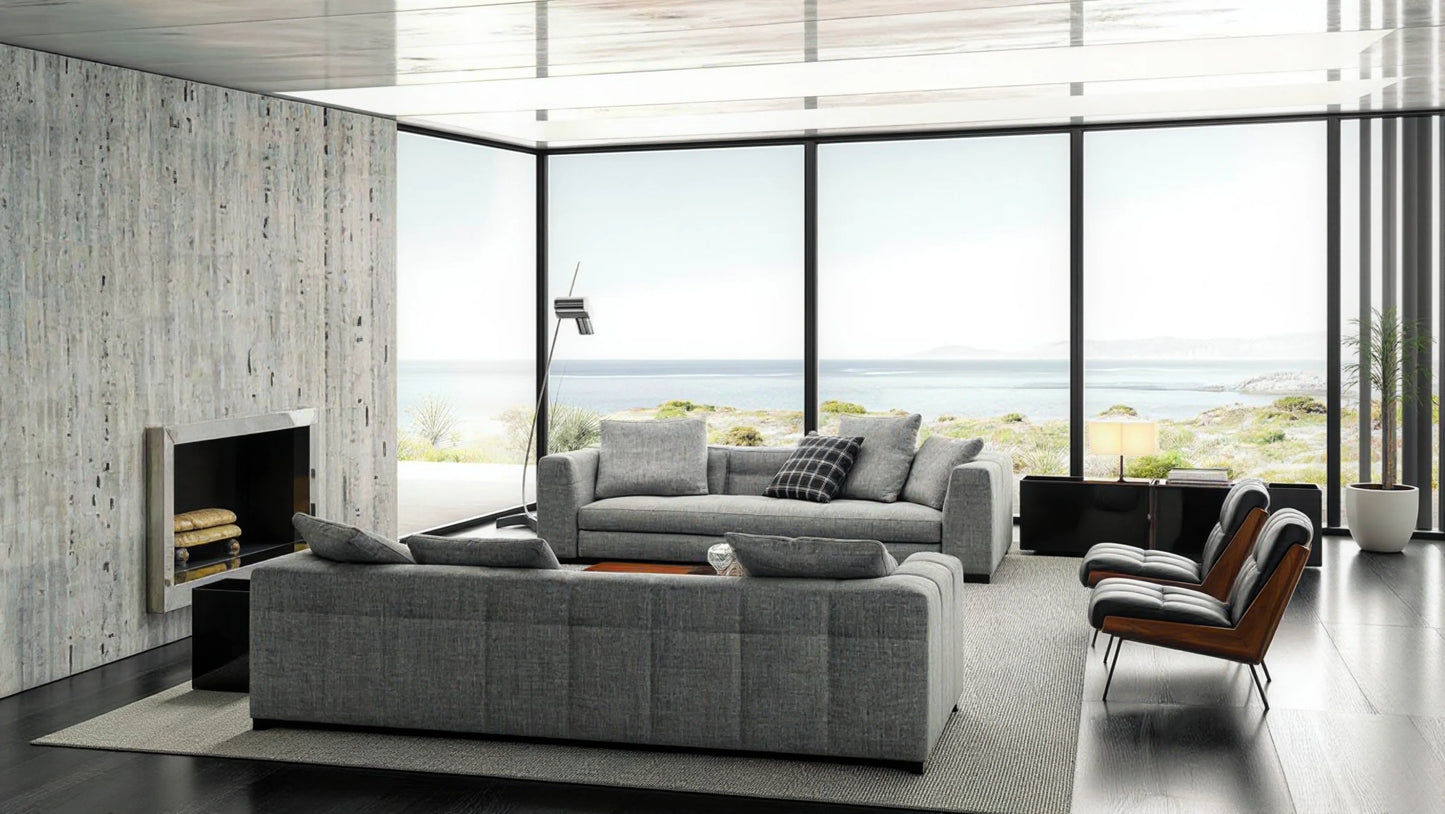 Glen 3-Seater Fabric Sofa with Left Chaise