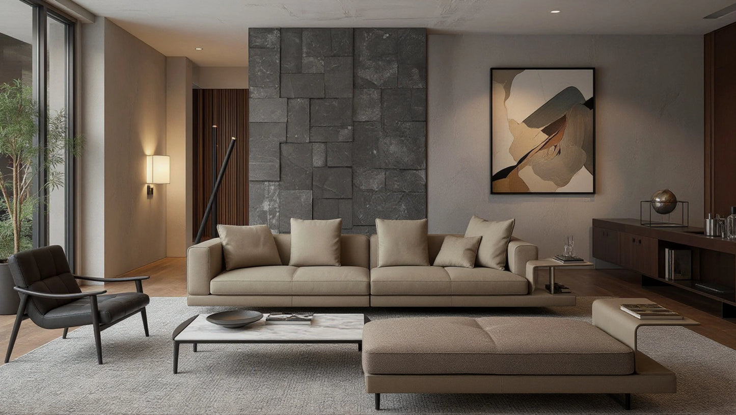 Urban 6-Seater Fabric Modular Sofa with Chaise