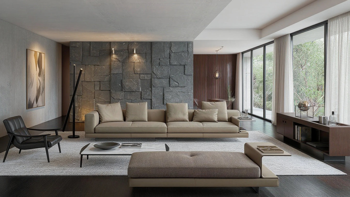 Urban 6-Seater Fabric Modular Sofa with Chaise