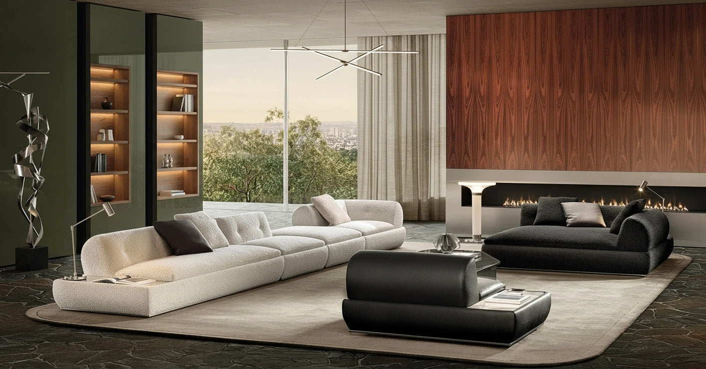 Xael 6-Seater Fabric Sofa
