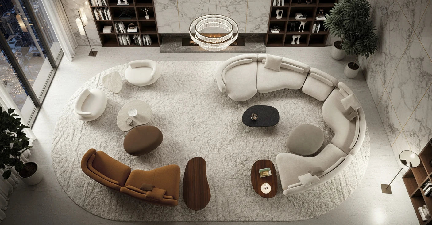 Zach 5-Seater Fabric Modular Sofa