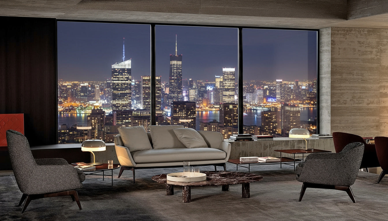Mono Fabric Armchair & Footstool Set