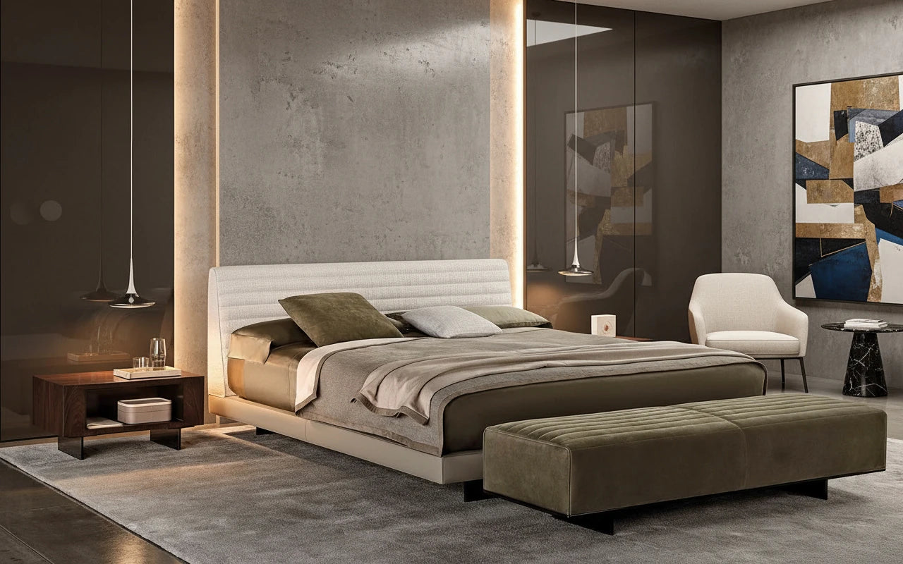 Donny Fabric Upholstered Bed