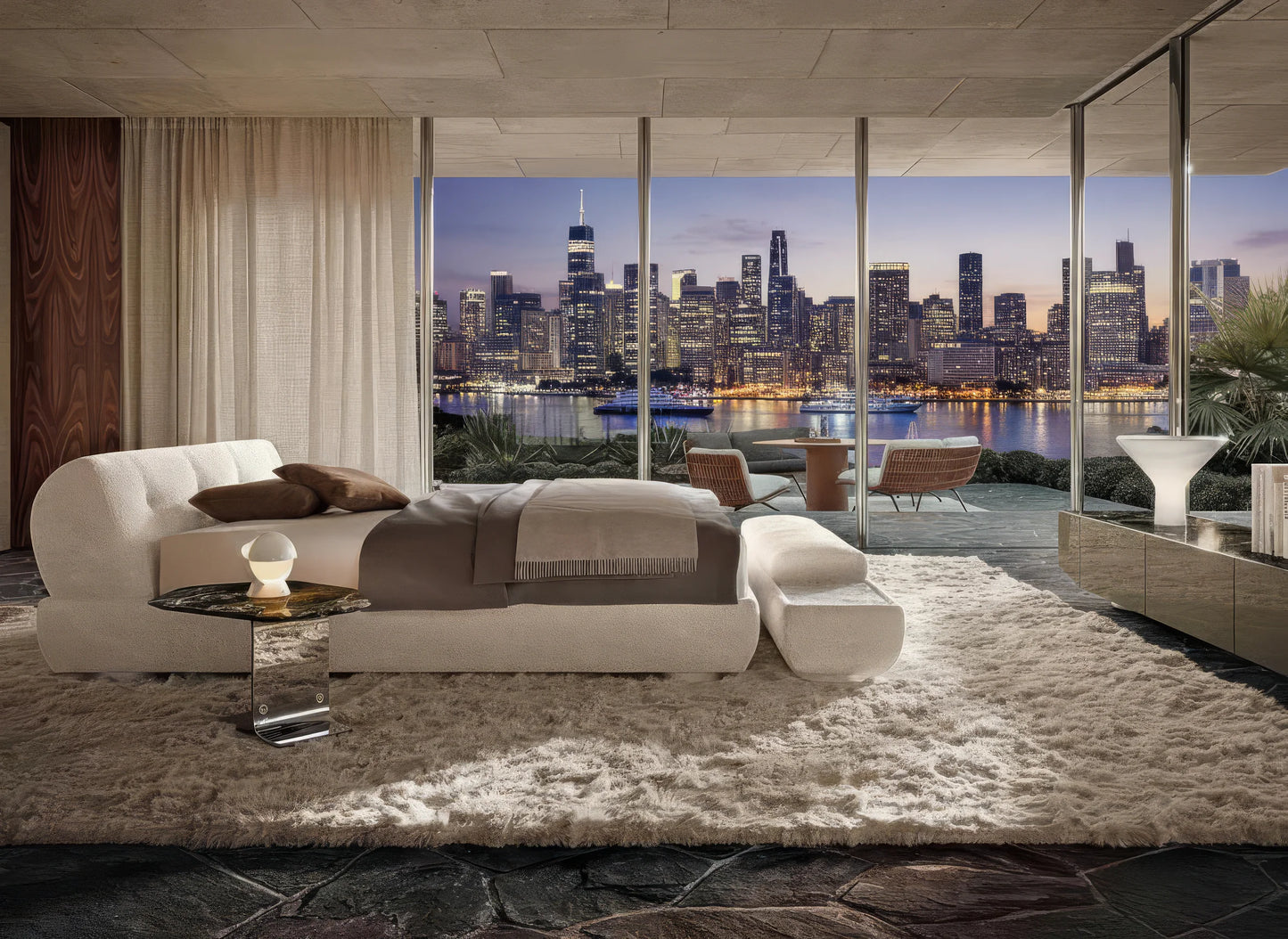 Craven Fabric Bed with Padded Headboard