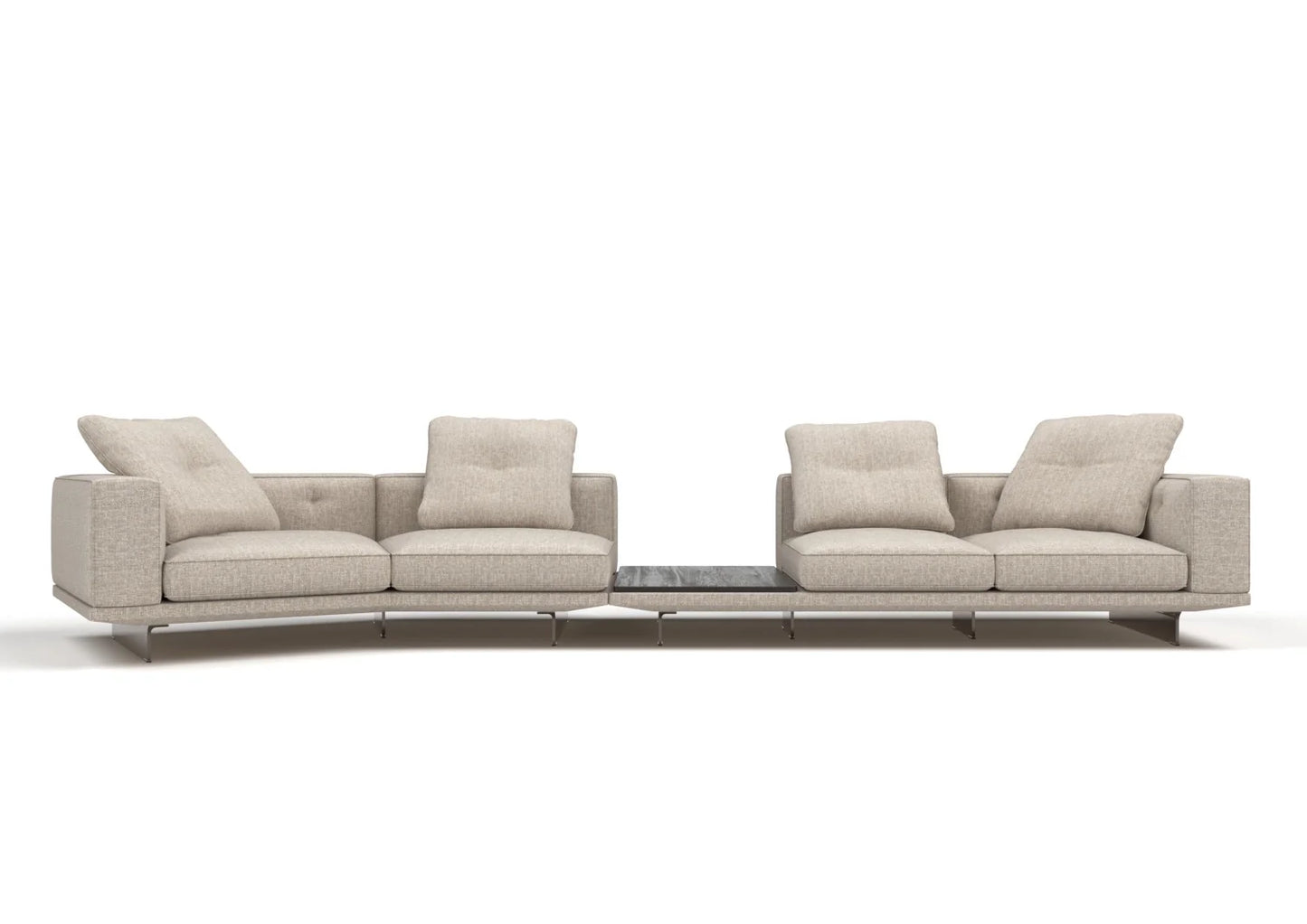 Bowen 4-Seater Fabric Modular Sofa Set