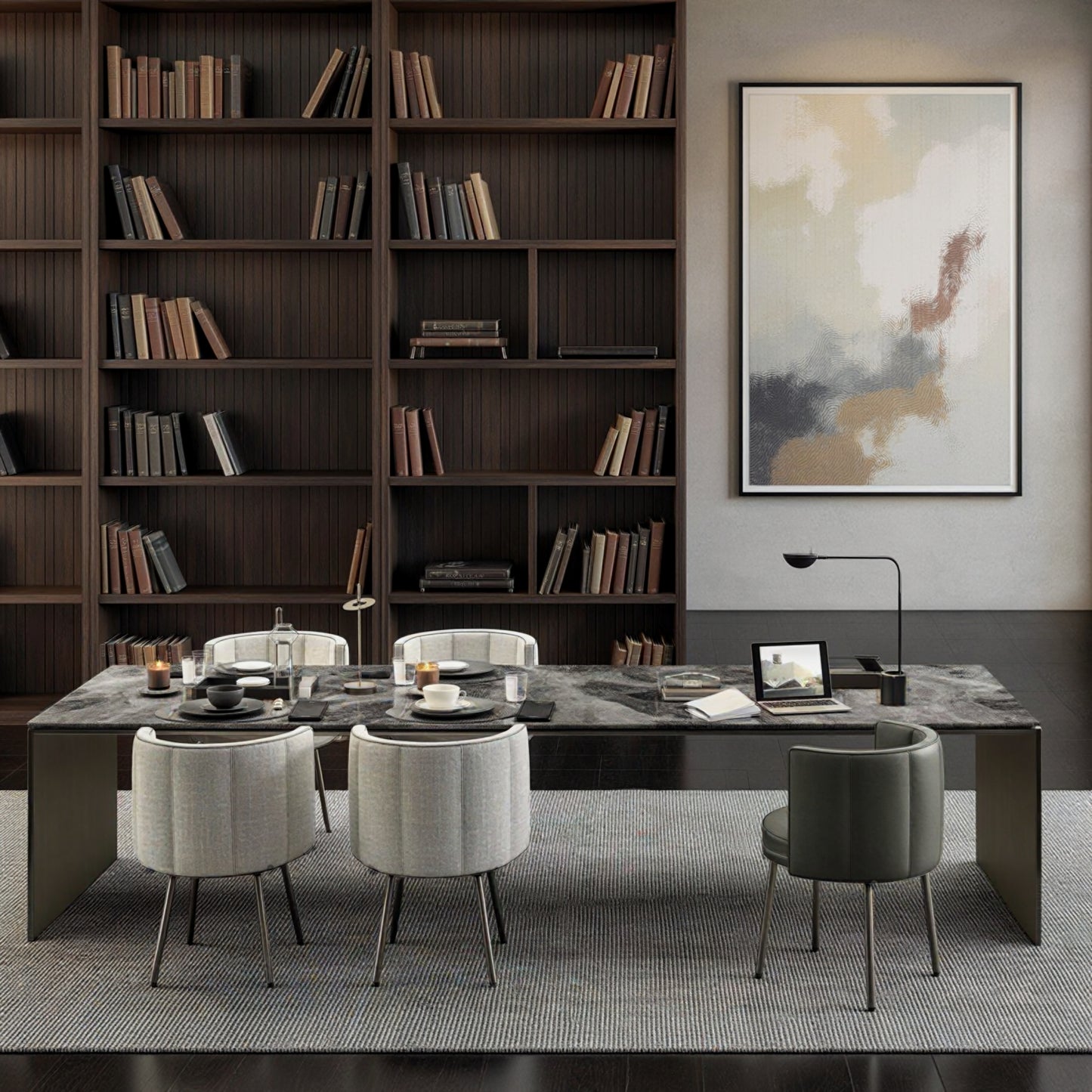 Blanche 12-Seater Marble Dining Table