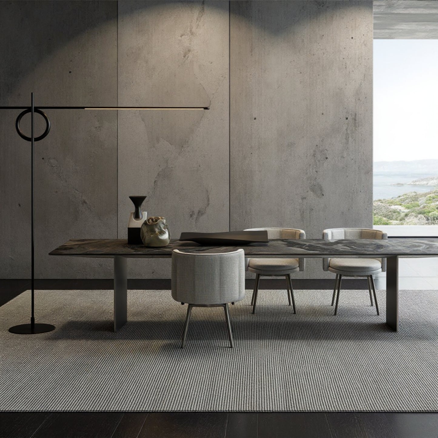 Bhyramir 10-Seater Marble Dining Table