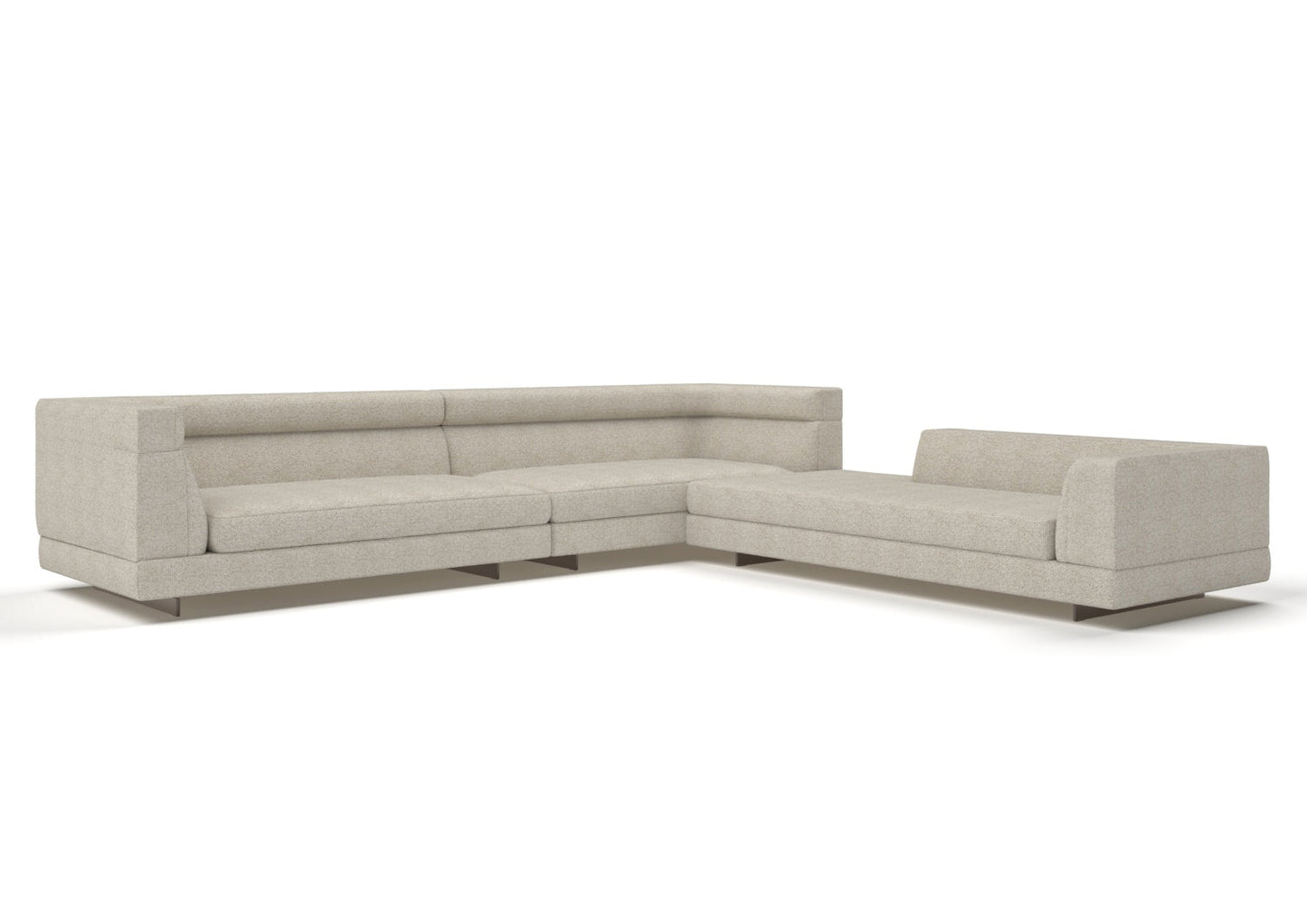 Sawyer 6-Seater Fabric Modular L-Shaped Sofa