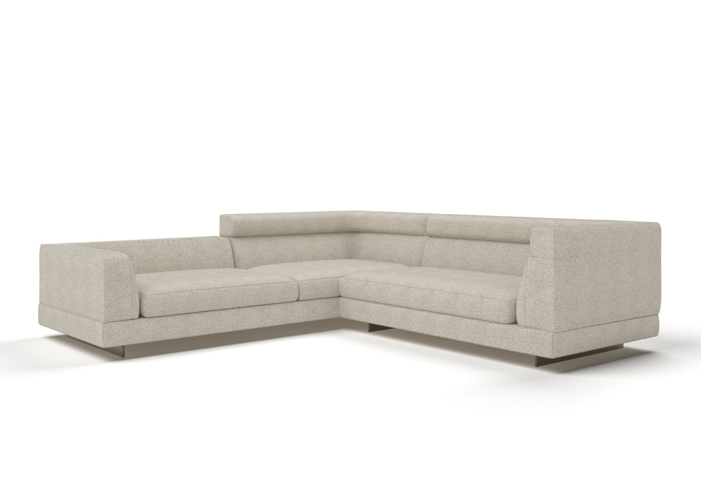 Bastian 6-Seater Fabric V-Shaped Corner Sofa