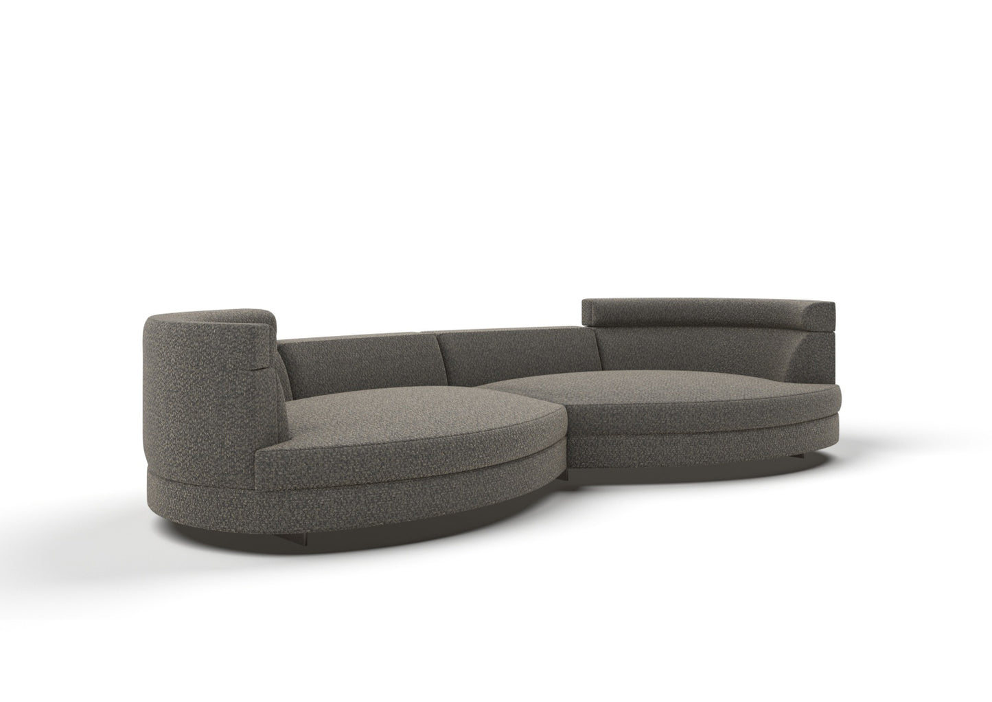 Cooper 4-Seater Fabric Rounded Corner Sofa