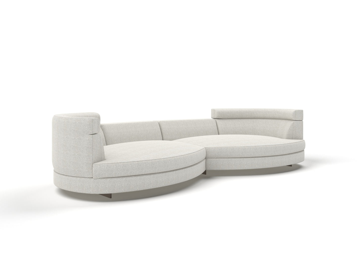 Cooper 4-Seater Fabric Rounded Corner Sofa