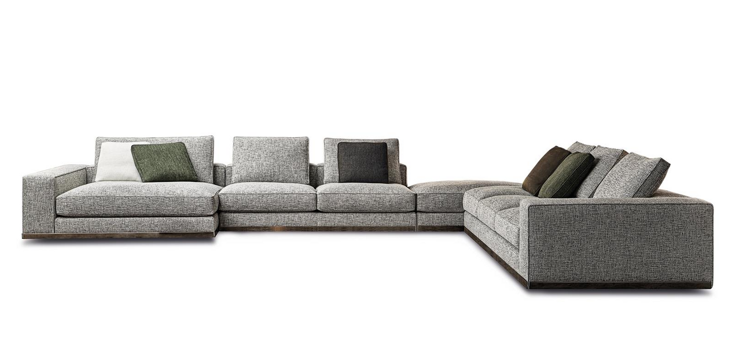 Yagil 7-Seater Fabric Modular Sofa with Chaise
